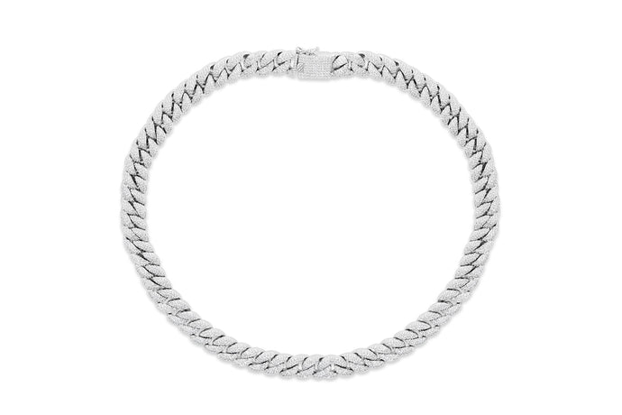 Buy Iced Cuban Link Chain CHAIN Length-20 IN, Breadth-10 MM Silver | Slimjim India