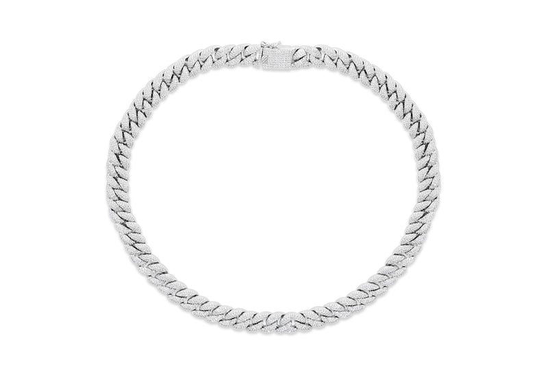 Load image into Gallery viewer, Buy Iced Cuban Link Chain CHAIN Length-20 IN, Breadth-10 MM Silver | Slimjim India
