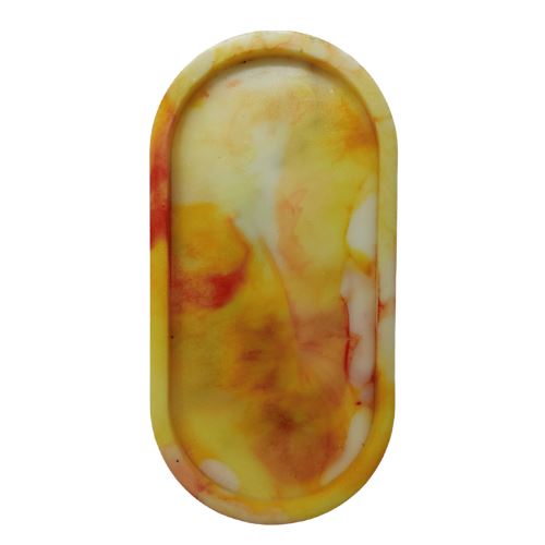 Buy Infinite Chaos - Ochre - Resin Rolling Tray Rolling Tray | Slimjim India