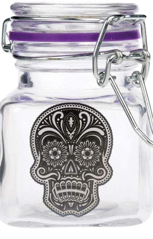 Load image into Gallery viewer, Juicy Jay - Herb Glass Jars Storage Jars juicy jays Skull Mexicana 
