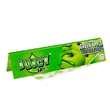 Juicy Jay's King Size - Green Apple rolling papers juicy jays 