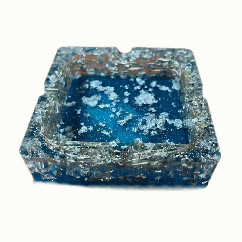 Load image into Gallery viewer, Buy LED Ashtray Blue And Silver Stars Ashtray | Slimjim India
