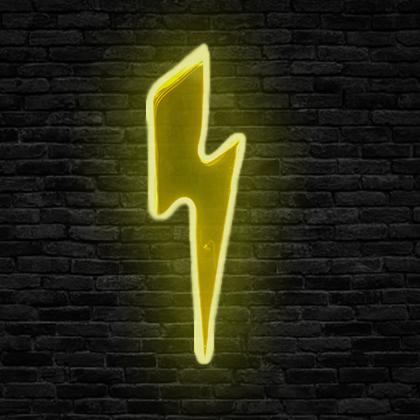 Lightning strike NEON SIGNAGE (27 x 10)cms Gift Set Slimjim Online 