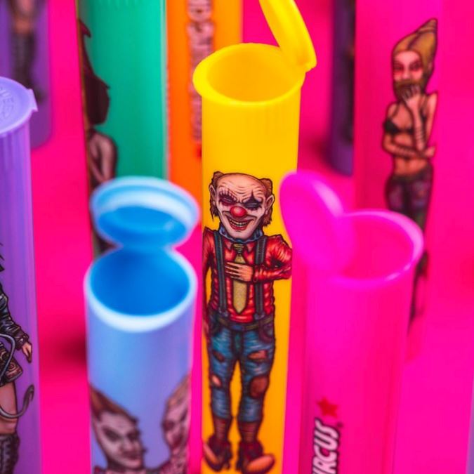 Load image into Gallery viewer, Buy Lion Rolling Circus - Plastic cone tubes online in India | Slimjim.in
