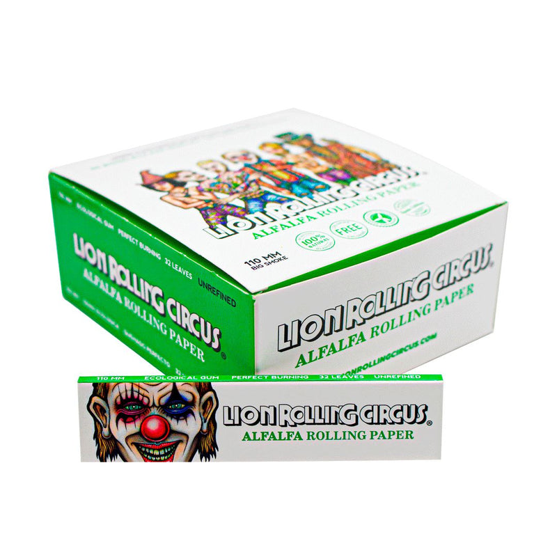 Load image into Gallery viewer, Buy Lion rolling Circus - King Size Green Papers (Alfalfa) Paraphernalia | Slimjim India
