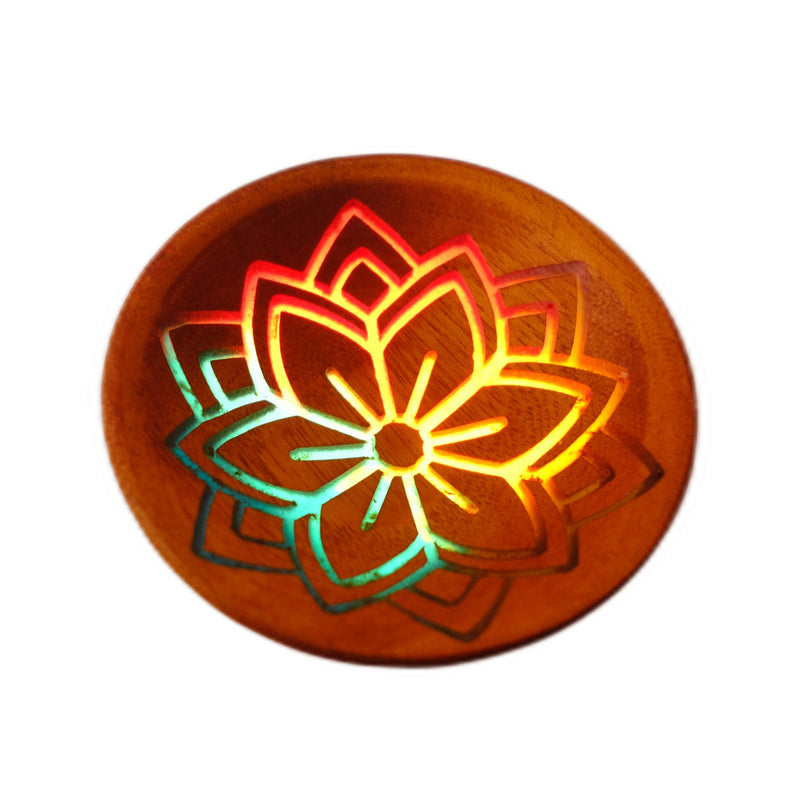Load image into Gallery viewer, Buy LitLab Mixing Bowl - Mandala wooden mixing bowl Lit Lab Mandala Mixing bowl rasta | Slimjim India
