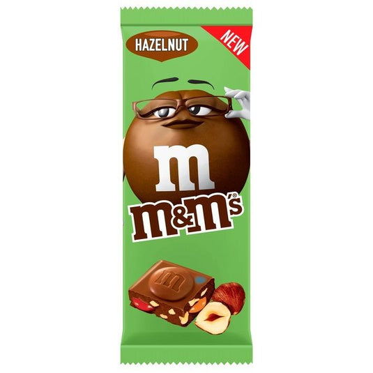 M & M's Hazelnut Chocolate Bar 165g Munchies Kellogg's 