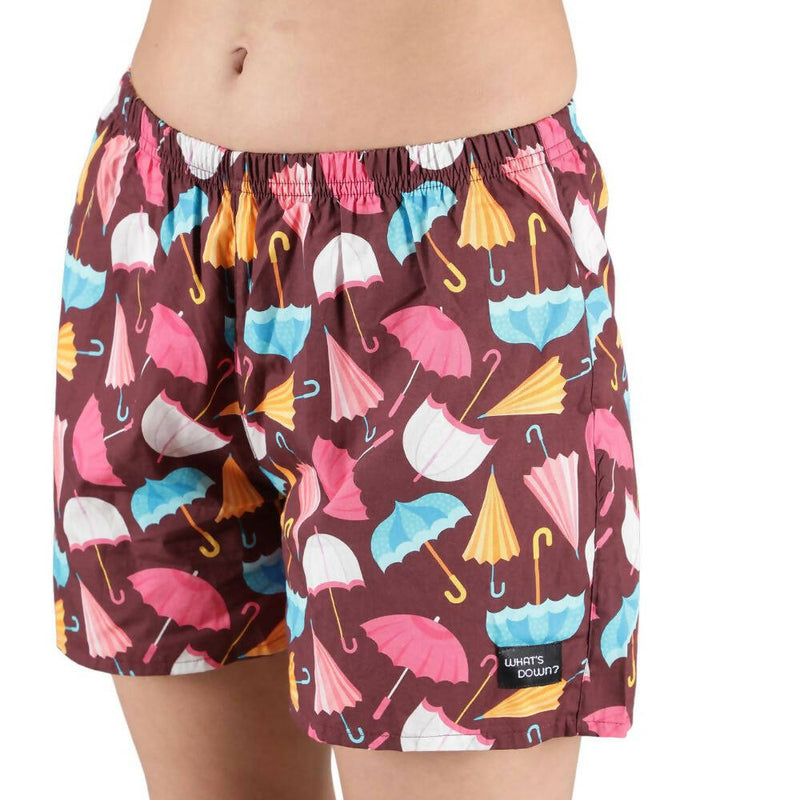 Load image into Gallery viewer, Buy Maroon Umbrella Womens Boxers Boxers | Slimjim India
