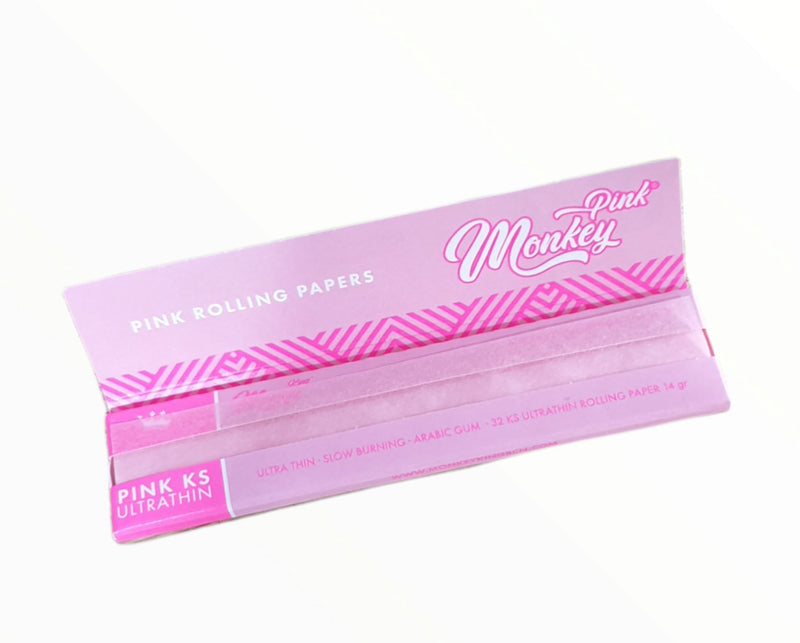 Load image into Gallery viewer, Buy Monkey King - Pink KS Slim rolling papers | Slimjim India
