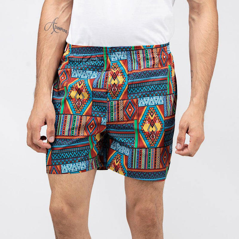 Load image into Gallery viewer, Multicolor Aztec Boxers Boxers Whats&#39;s Down 

