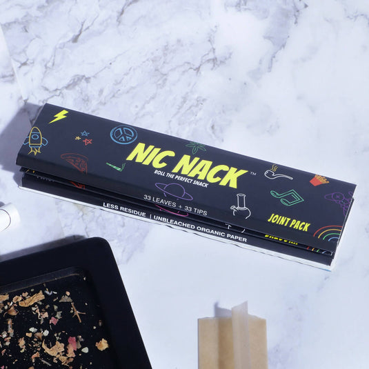 Buy NIC NACK - JOINT PACK - 33 Papers + 33 PRINTED TIPS Roach Paper + Roach Book | Slimjim India