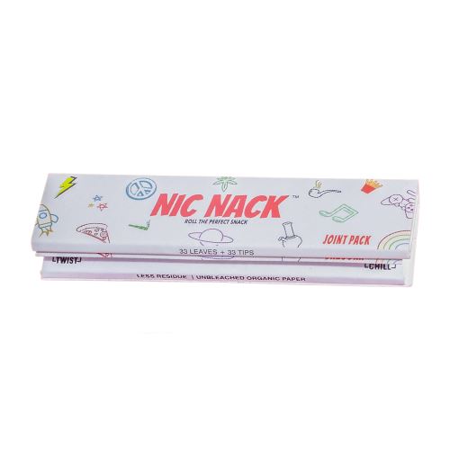 Load image into Gallery viewer, Buy NIC NACK - JOINT PACK - 33 Papers + 33 PRINTED TIPS Roach Paper + Roach Book | Slimjim India
