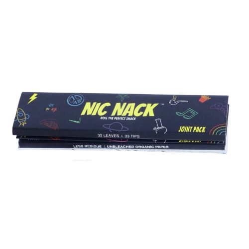 Load image into Gallery viewer, Buy NIC NACK - JOINT PACK - 33 Papers + 33 PRINTED TIPS Roach Paper + Roach Book | Slimjim India

