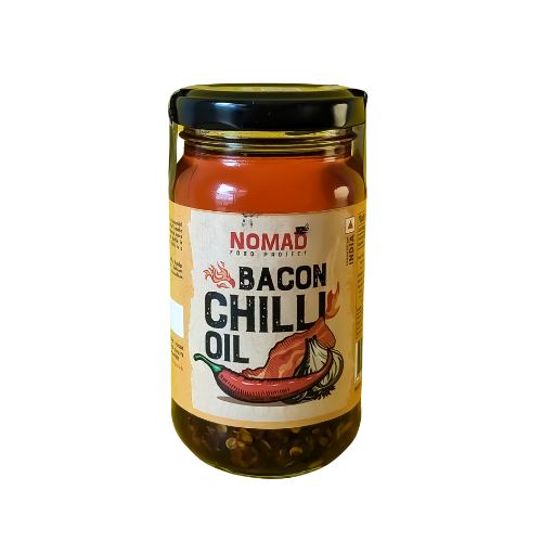 Load image into Gallery viewer, Buy Nomad Bacon Chilli Oil now online on Slimjim India
