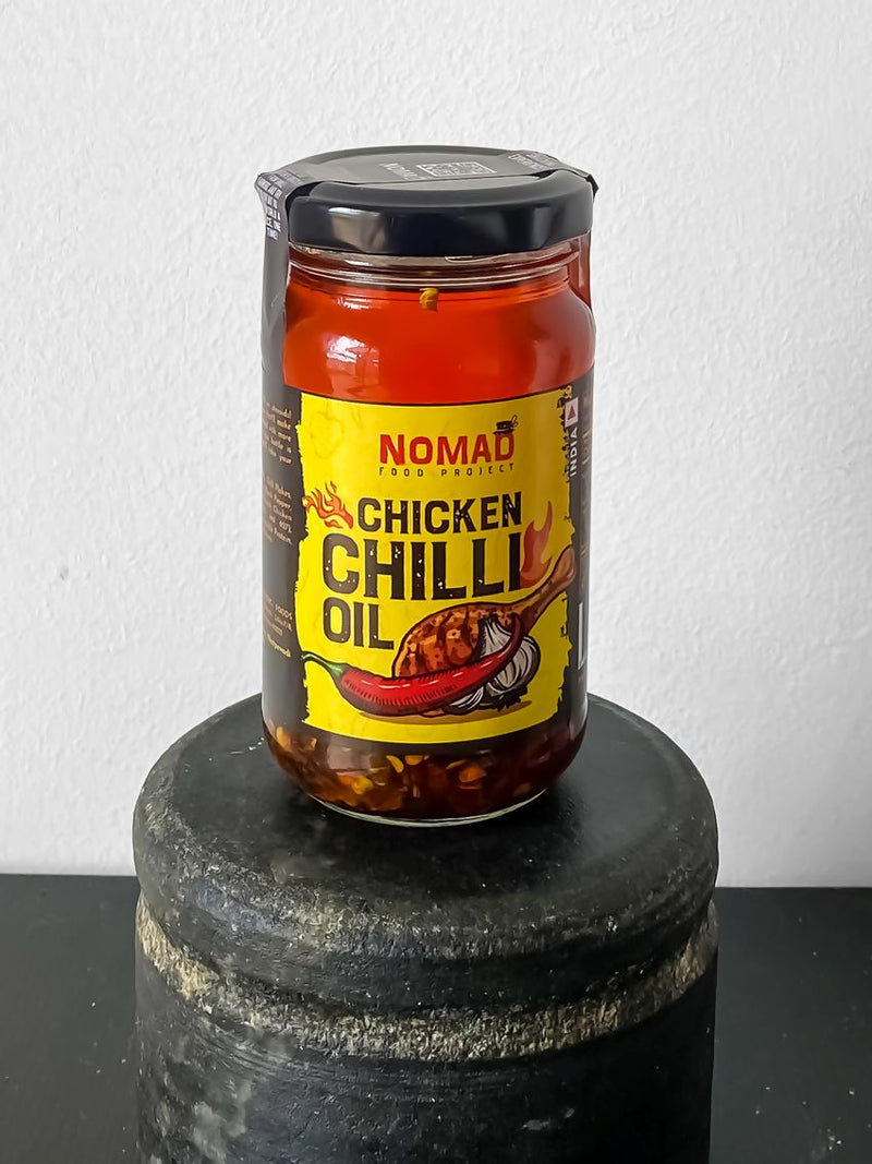 Load image into Gallery viewer, Nomad Chicken Chilli Oil Now buy online on Slimjim India
