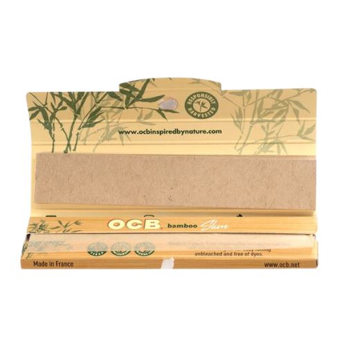 Load image into Gallery viewer, Buy OCB - Bamboo Slim Rolling Paper + Tips Rolling Papers + Tips | Slimjim India
