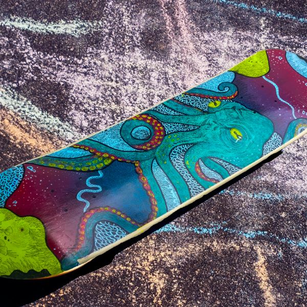 Load image into Gallery viewer, Octopi - Skate deck (Hand Painted) Decor Slimjim 
