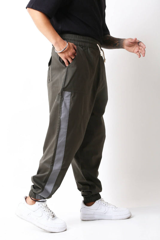 Buy Olive & Grey Dexter Loose Pant Harem Pants | Slimjim India