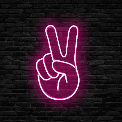 Peace Neon Signage (30 x 19)cms – Slimjim Online