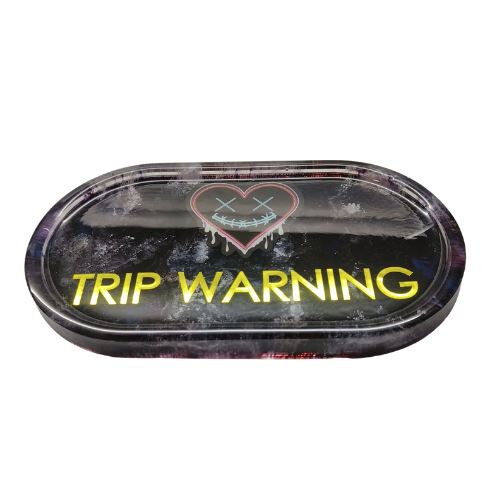 Load image into Gallery viewer, Buy Petri Heads - Trip Warning - Rolling Tray Rolling tray | Slimjim India

