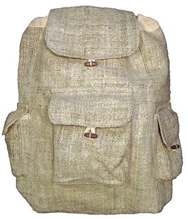 Plain Hemp Backpack BAGS Himalayan Hemp 