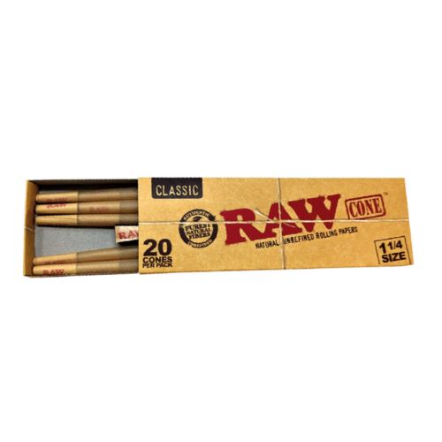 Buy RAW Classic - 1 1/4 Size Cones (Pack of 20) on Slimjim India