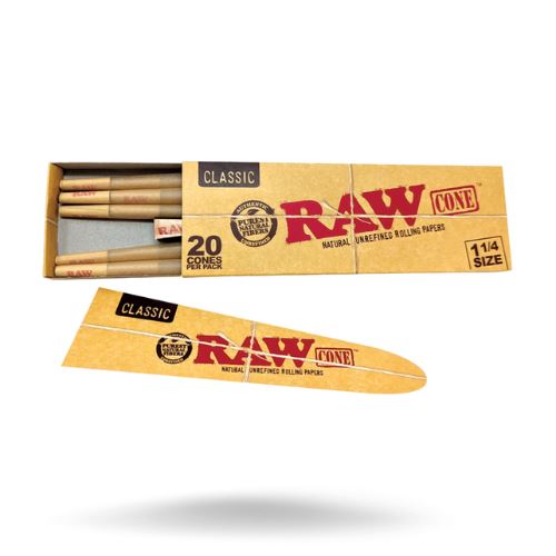 Load image into Gallery viewer, Buy RAW Classic - 1 1/4 Size Cones (Pack of 20) on Slimjim India

