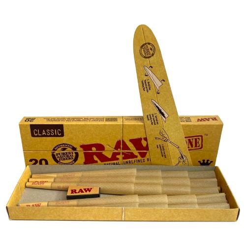 Buy RAW Classic - King Size Cones (Pack of 20) on Slimjim India