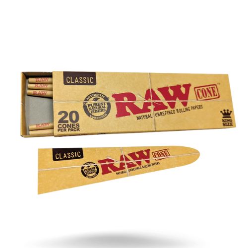 Load image into Gallery viewer, Buy RAW Classic - King Size Cones (Pack of 20) on Slimjim India
