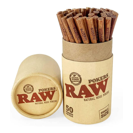 Buy RAW - Natural Wood Pokers Smoking Accessories | Slimjim India