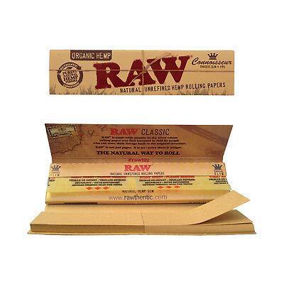 RAW Organic Hemp Connoisseur™ rolling papers RAW 