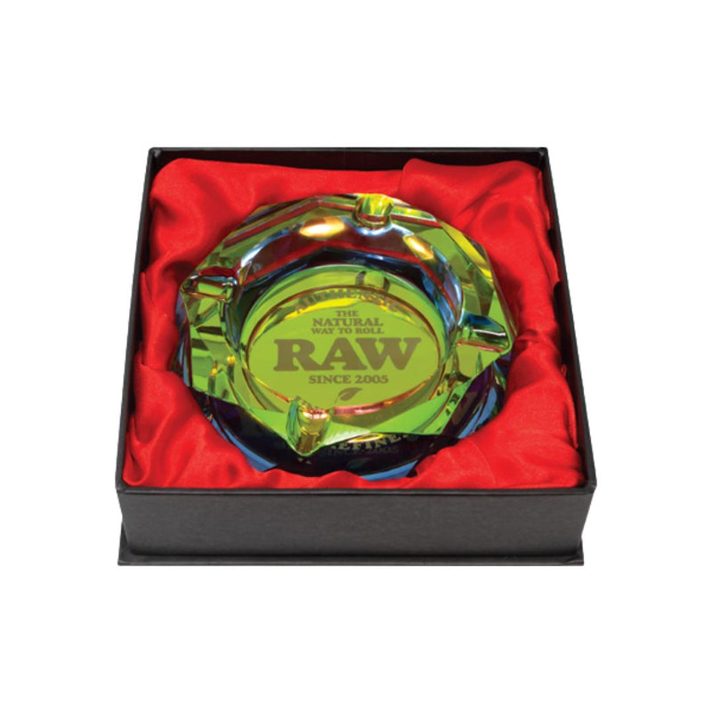 Load image into Gallery viewer, Buy RAW Rainbow Glass Ashtray | Slimjim India 
