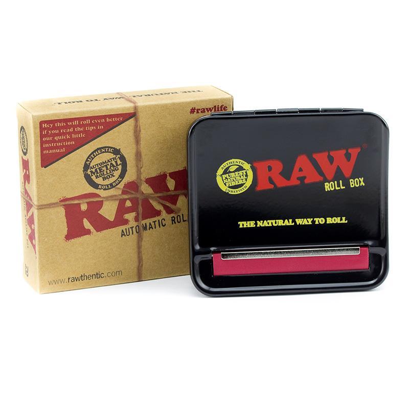 Load image into Gallery viewer, RAW Rolling Box King Size Rolling Machine Slimjim Black 
