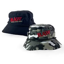 Load image into Gallery viewer, RAW Smokerman Bucket Hat Cap RAW 
