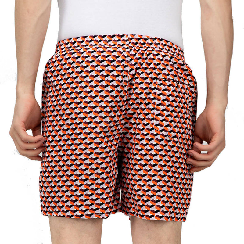 Load image into Gallery viewer, Buy Red Geometric Pattern Boxers Boxers | Slimjim India
