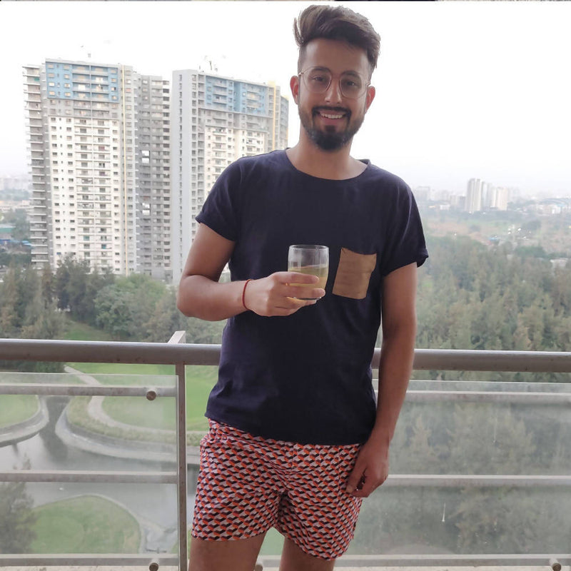 Load image into Gallery viewer, Buy Red Geometric Pattern Boxers Boxers | Slimjim India
