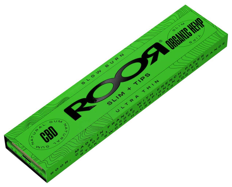 Load image into Gallery viewer, Buy Roor - Ultra Thin King Size Slim Papers + Tips ( 3 VARIETIES ) Rolling Papers + Tips Roor Organic Hemp Papers - Ultra Thing King Size Slim + Tips | Slimjim India
