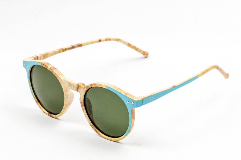 Load image into Gallery viewer, Siete - Light Blue Marble Sunglasses Siete 
