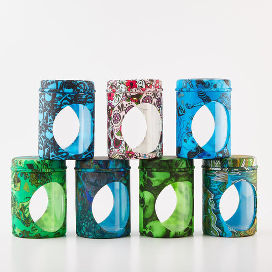 Buy Silicone & Glass Stash Jar Storage Jars | Slimjim India