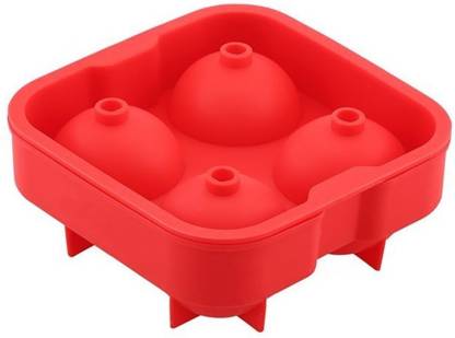 Load image into Gallery viewer, Buy Silicone Ice Cube Tray - Sphere Red | Slimjim India
