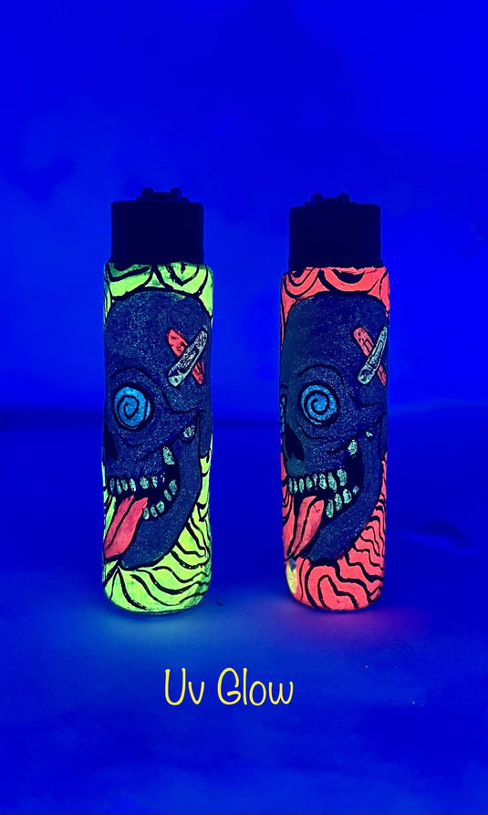 Buy Skull me - Custom Clipper Lighter (Green) Lighter | Slimjim India