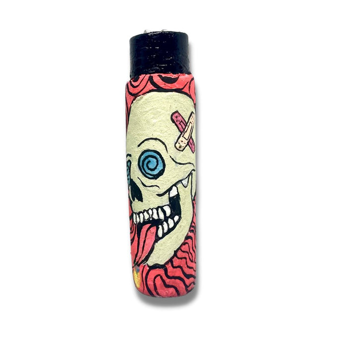 Buy Skull me - Custom Clipper Lighter (Pink) Lighter | Slimjim India