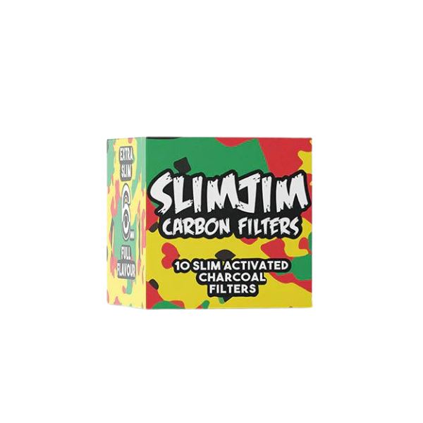 Load image into Gallery viewer, Buy Slimjim - Camo Carbon Filters (6MM) (Pack of 10) | Slimjim India
