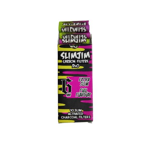 Buy Slimjim - DuO Carbon Filters ( Extra Slim) (6MM) (Pack of 10) filter | Slimjim India