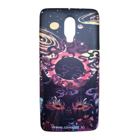 Slimjim - Mobile Cover ( Spaced Out ) Phone Cover Printland One Plus 6T 
