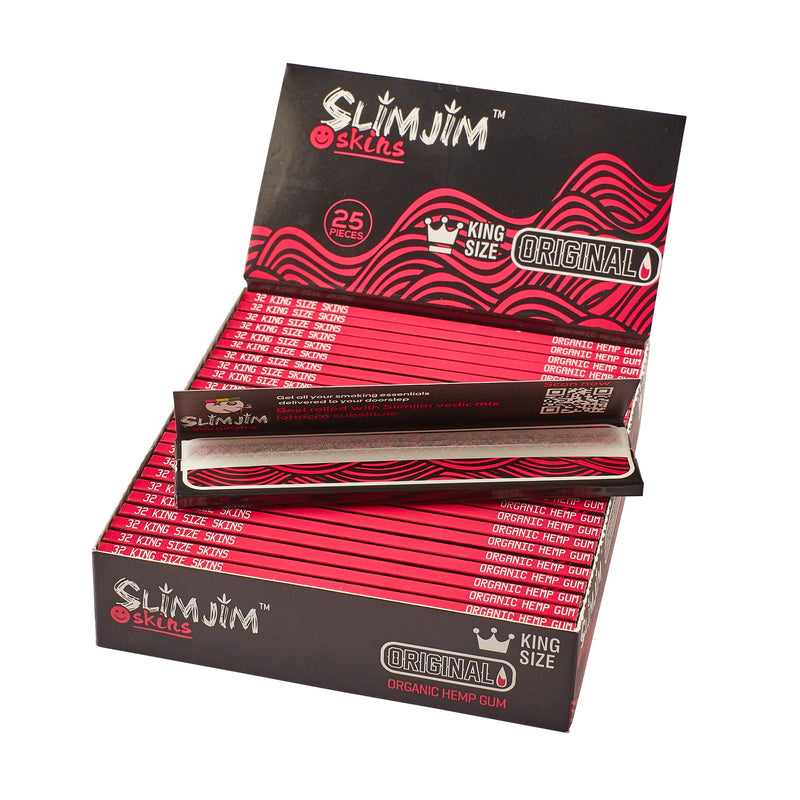 Load image into Gallery viewer, Slimjim Skins Original King Size Skins (Box of 25) Paraphernalia Slimjim 
