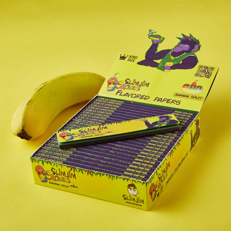 Load image into Gallery viewer, Slimjim Slushies- Banana Split (Box of 25) Paraphernalia Slimjim 
