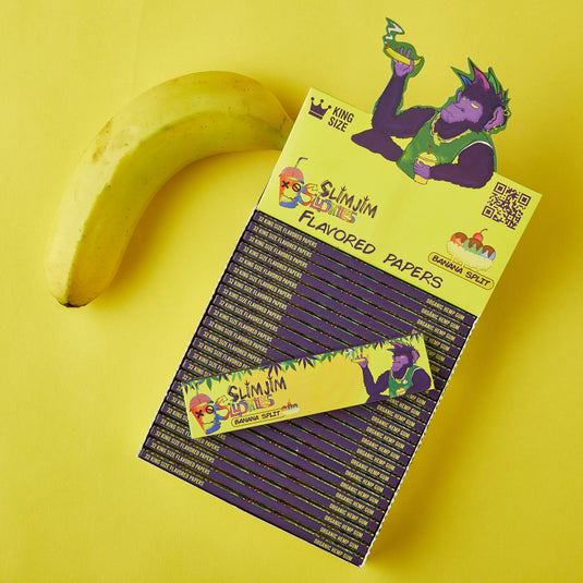 Slimjim Slushies- Banana Split (Box of 25) Paraphernalia Slimjim 