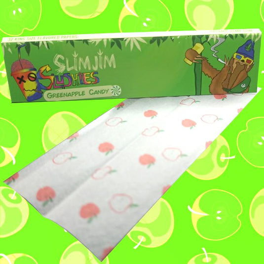 Slimjim Slushies- Green Apple Candy (Box of 25) Paraphernalia Slimjim 