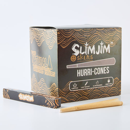 Buy Slimjim Unbleached Hurricones Pre-rolled Cone | Slimjim India